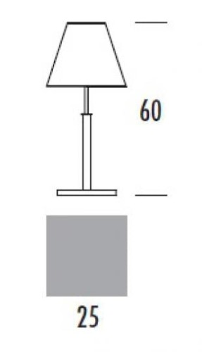 HAMIDA wymiary: szerokość 25 cm, wysokość 60 cm
