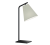 SCANDIC BIS lampa gabinetowa wykonana z metalu z tekstylnym abażurem w kolorze ecru