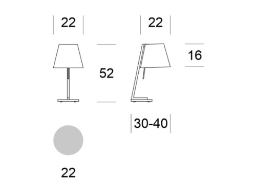 PADWA wymiary: szerokość 22 cm, głębokość 30-40 cm, wysokość 52 cm