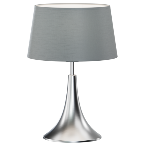 SAXO lampa gabinetowa lub nocna wykonana z metalu i tkaninowym abażurem